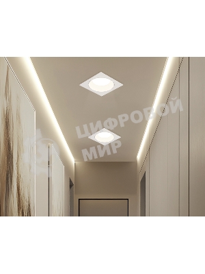 Светильник Ambrella light TN52337 SWH белый песок GX53 max 12W 115*115*25