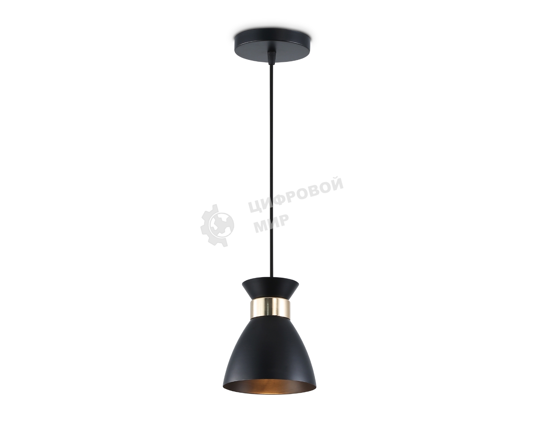 Светильник Ambrella light TR8468 BK/FGD черный/золото E27 max 60W D130*1000