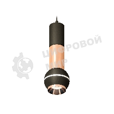 Светильник Ambrella XP1102040 SBK/PPG черный песок/золото розовое полированное MR16 GU5.3 LED 3W 4200K