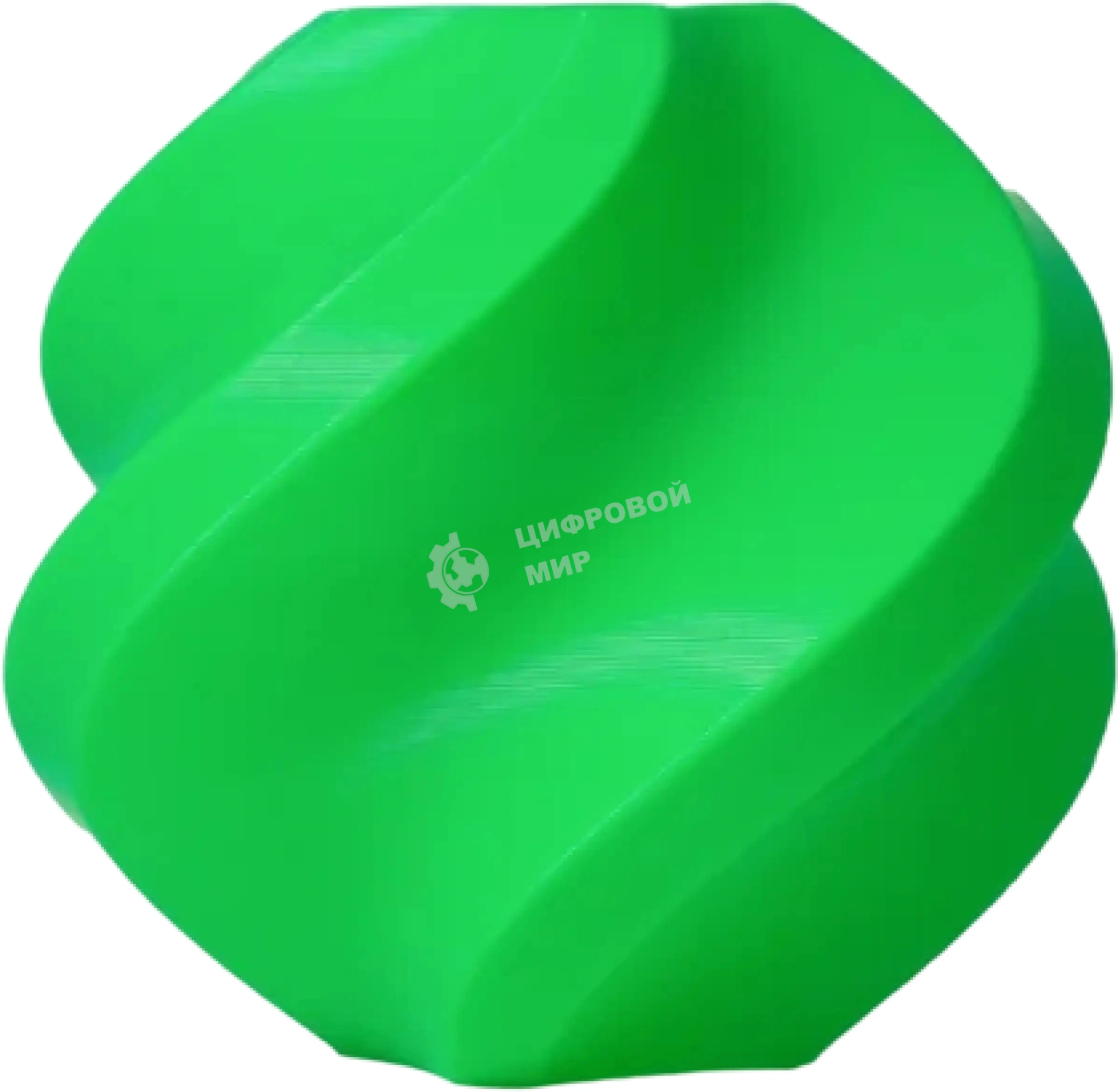 Пластик Bambu lab : PLA Lite plastic, color green, on reusable spool
