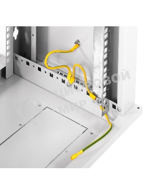 Шкаф телеком. настенный разборный 6U (600х350) дверь стекло, цвет черный (ШРН-Э-6.350-9005) (1 коробка)