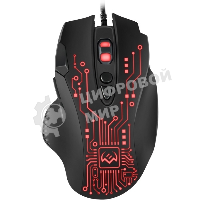 Мышь проводная SVEN RX-G715 черный, 3200 dpi, USB, кнопки - 8