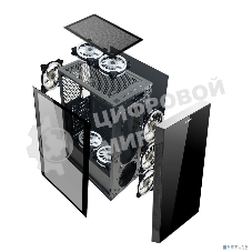 Компьютерный корпус Ginzzu CL280 FAN 12CM RGb*4 USB3.0 Window