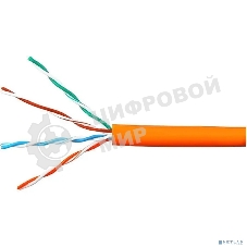 Кабель Cablexpert UPC-5051E-LSZH-4-CU/100 indoor, UTP-LSZH 4x2x0.51, медный, кат.5e, однож., 100м, box, оранжевый