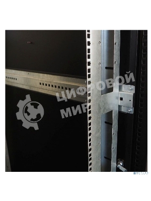 Шкаф серверный напольный ЦМО 48U (800 1000) двойные перфорированные двери 2 шт., черный