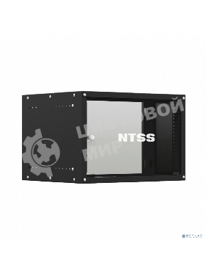 Шкаф коммутационный NTSS Lime (NTSS-WL6U5535GS-BL) настенный 6U 550x350 мм пер. дв. стекл несъемн. бок. пан. 30 кг черный 270 мм 8.4 кг 110 град. 370 мм IP20 сталь