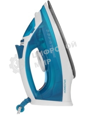 Утюг HomeStar HS-4012 серый/белый, 1800 Вт, 100 г/мин, 190 мл