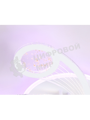 Потолочный светодиодный светильник FA4476/5 WH белый 98W 3000K+BL/4200K+PU/3000K+6400K D620*75 (ПДУ ИК)