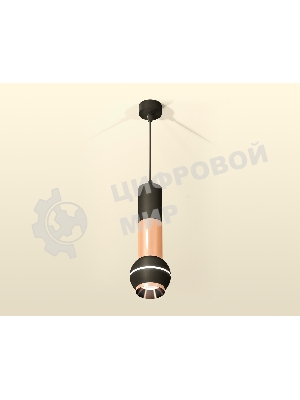 Светильник Ambrella XP1102040 SBK/PPG черный песок/золото розовое полированное MR16 GU5.3 LED 3W 4200K
