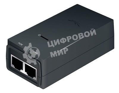 Сетевое оборудование UBIQUITI POE-24-12W(EU) блок питания с PoE, 220 VAC -> 24VDC, 0,5A - для абонентов