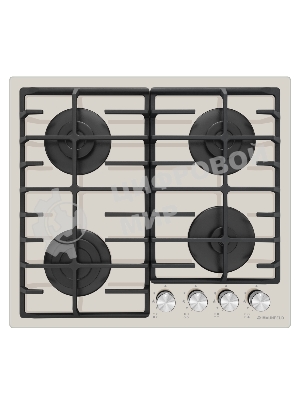 Газовая варочная панель Maunfeld EGHG.64.6CBG/G, 4 конфорки, закаленное стекло, бежевый