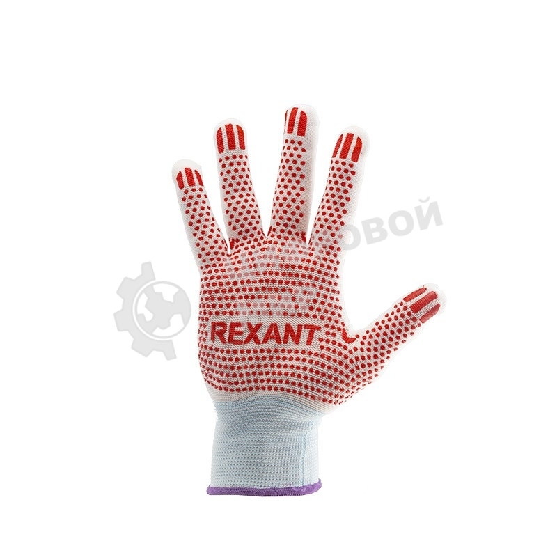 Перчатки Rexant х/б белые нейлоновые (