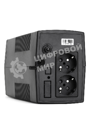 Источник бесперебойного питания Crown CMU-500X (480 ВА/240 Вт; Off-Line; 1 х Euro + 1 х IEC-320 резервным питанием и фильтрацией; 12V/4,5AH х 1; пластик)