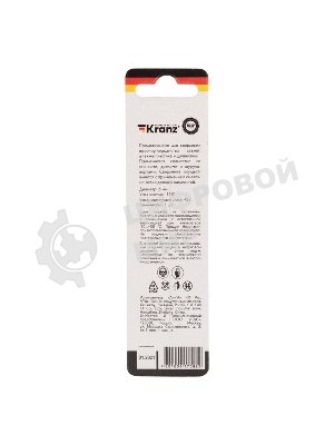 Сверло по металлу Kranz 6,0 мм HSS (1 шт. в упаковке) DIN 338