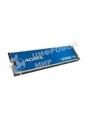 Накопитель SSD ADATA LEGEND 710, 256Gb, PCIe 3.0 x4, M.2 2280, NVMe, R/W 2100/1000, с радиатором