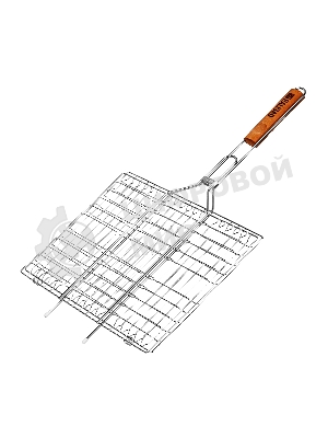 Решетка-гриль Camping Palisad 300х400 мм, хромир.