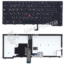 Клавиатура для ноутбука Lenovo ThinkPad T440 T440P T440S черная с подсветкой