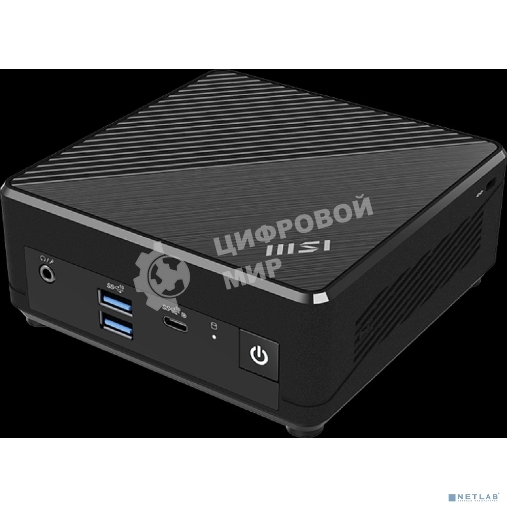 Мини ПК MSI Cubi N ADL S-280XRU N200 (1) 8Gb SSD256Gb UHDG без ОС 2xGbitEth WiFi BT 65W черный (9S6-B0A921-280)