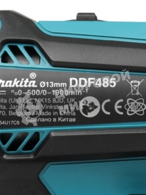 Дрель-шуруповерт Makita DDF485Z, 18 В, 0 Ач, 50 Нм, бесщеточный