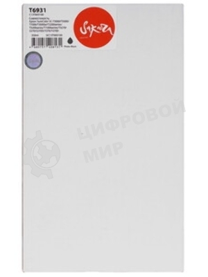 Картридж струйный Sakura C13T693100 (T6931 Photo Black) для Epson, фото-черный, 350 мл.