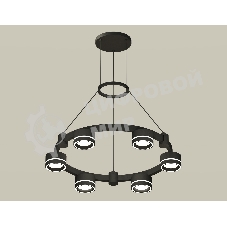Светильник Ambrella light XR92051201/6 SBK/FR черный песок/белый матовый GX53  (A9205, C9232, N8434)