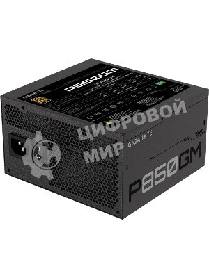Блок питания Gigabyte GP-P850GM RTL, 850Вт, 80 PLUS Gold, 120мм, модульный, черный