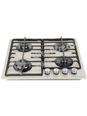 Газовая варочная панель Maunfeld EGHG.64.6CBG/G, 4 конфорки, закаленное стекло, бежевый
