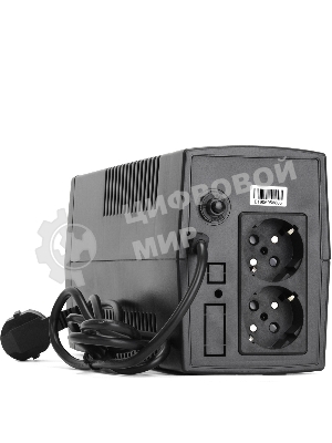 Источник бесперебойного питания Crown CMU-500X (480 ВА/240 Вт; Off-Line; 1 х Euro + 1 х IEC-320 резервным питанием и фильтрацией; 12V/4,5AH х 1; пластик)