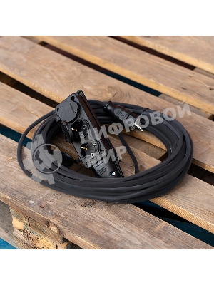 Удлинитель-шнур Rexant КГ 3х1.5, 20 м, 3 гнезда, морозостойкий, с/з, 16 А, 3500 Вт, IP44 (Сделано в России)