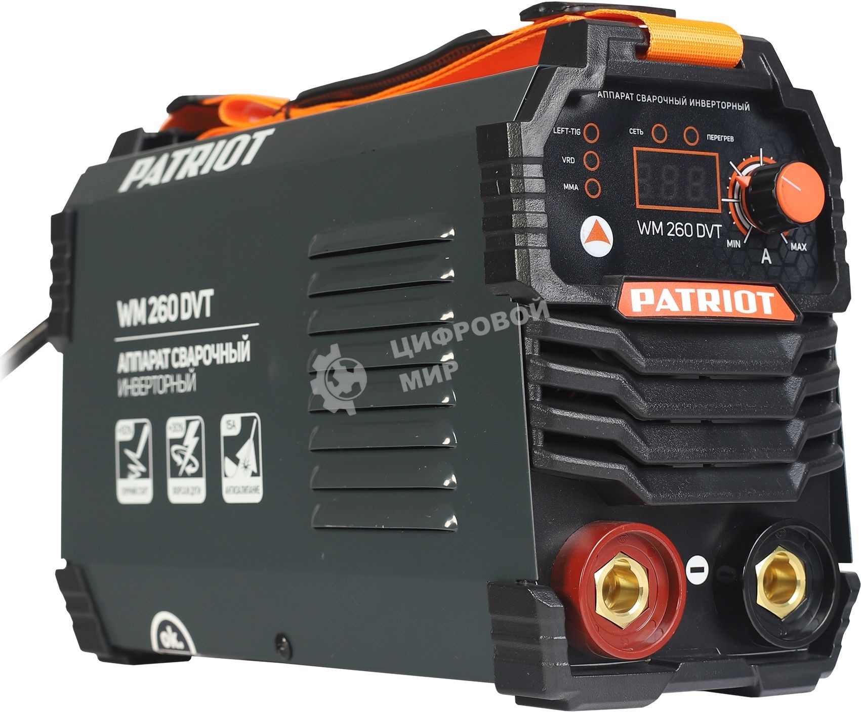 Сварочный аппарат Patriot WM260DVT инвертор MMA/TL/vrd 12.5кВт