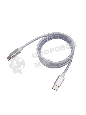 Кабель Rexant Type-C - Type-C 2,4A/1м/PVC/белый