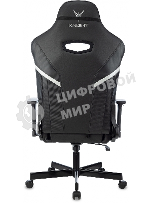 Кресло Knight Thunder 5X черный, экокожа, 120 кг, механизм качания