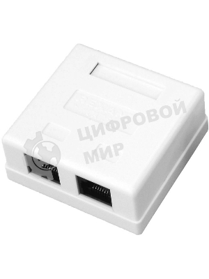 Розетка компьютерная Rexant 2-м ОП RJ45 CAT.5E бел.