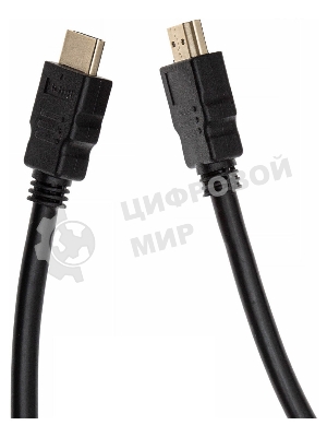 Кабель аудио-видео Cactus CS-HDMI.1.4-1.5 HDMI (m)/HDMI (m) 1.5м. позолоченные контакты черный