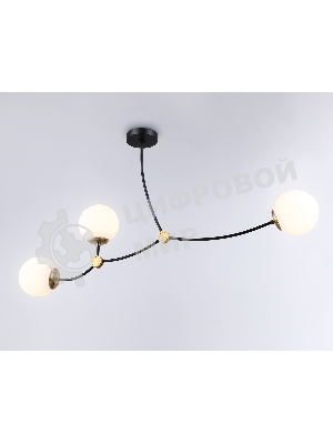 Светитльник Ambrella Light TR2568/3 BK/SB черный/бронза E27/3 max 60W 1130*150*540