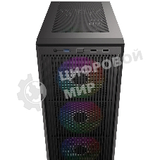 Корпус Case ID-Cooling WARE 300 ARGB Black mATX/win TG/ 4 fans/ Type C/ CPU 160mm/ GPU 320mm/ no PSU