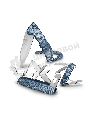 Нож перочинный Victorinox Pioneer X Alox LE26 (0.8231.L26) 93мм 9функц. синий подар.коробка