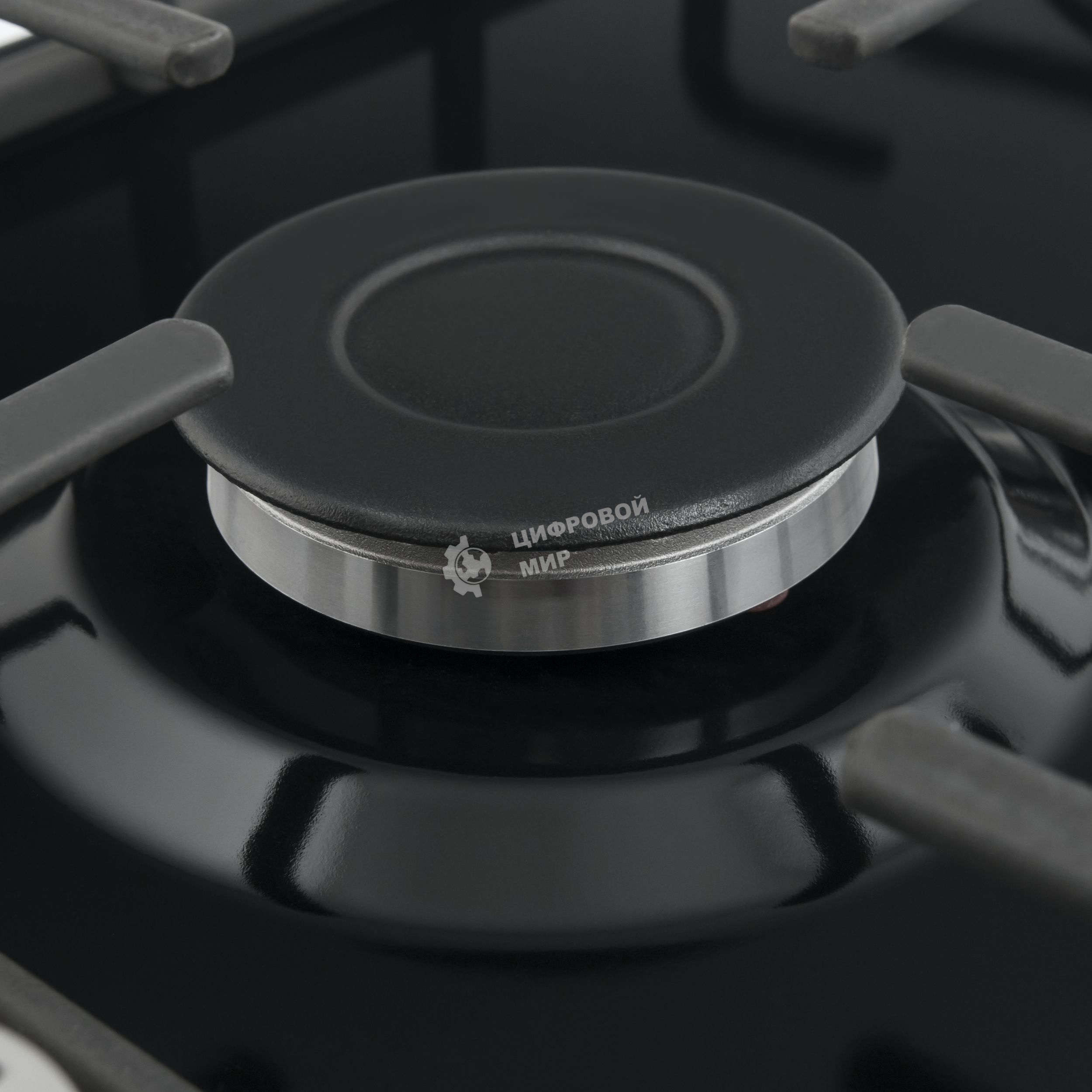 Газовая варочная панель Maunfeld EGHE.32.3EB/G, 2 конфорки, эмалированная сталь, черный