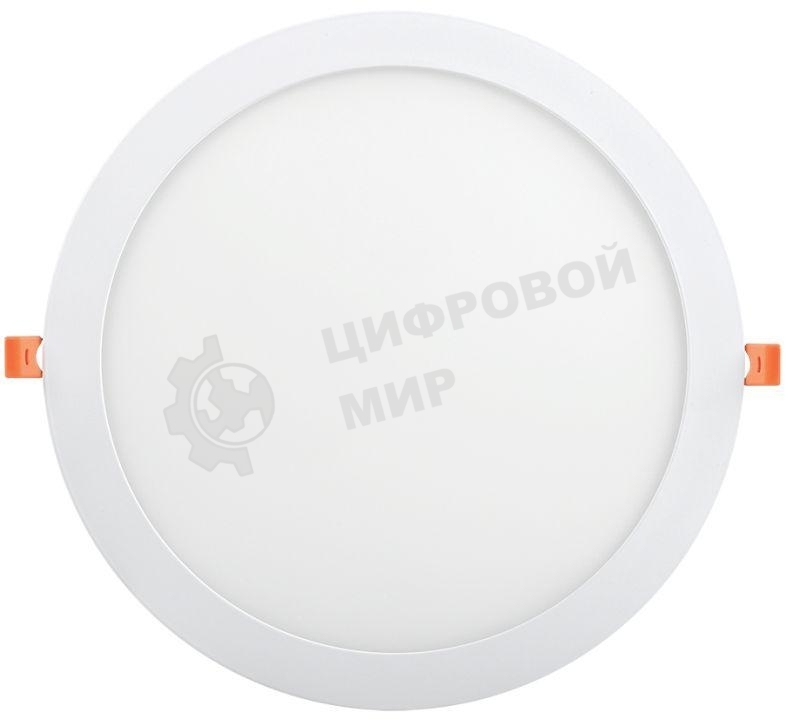 Светильник Iek LDVO0-1609-1-24-4000-K01 ДВО 1609 белый круг LED 24Вт 4000 IP20 алюм. корпус, диам 295 мм