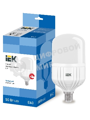 Лампа cветодиодная IEK LLE-HP-50-230-65-E40 HP 50Вт 230В 6500К E40 IEK