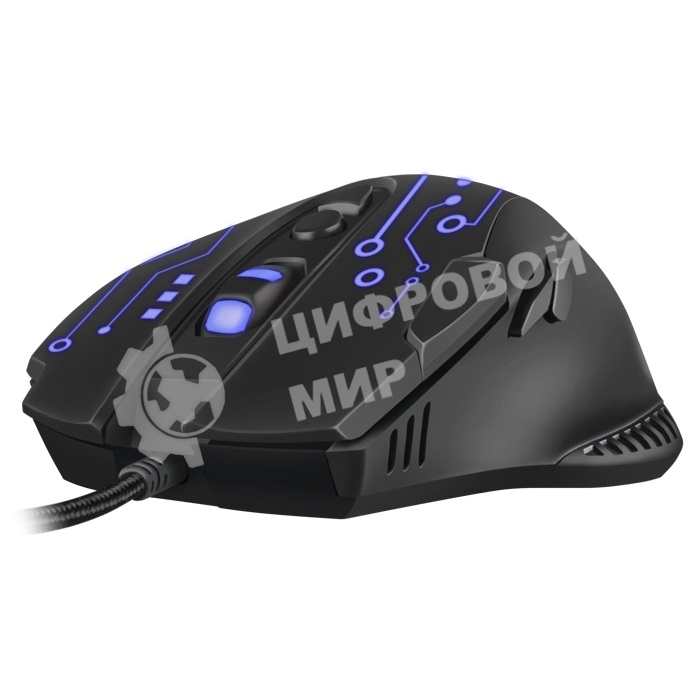 Мышь проводная SVEN RX-G715 черный, 3200 dpi, USB, кнопки - 8