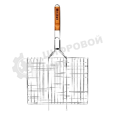 Решетка-гриль Camping Palisad 300х400 мм, хромир.