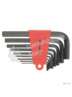 Набор ключей Matrix имбусовых hex 2.0–12мм crv 9 шт, удлиненные