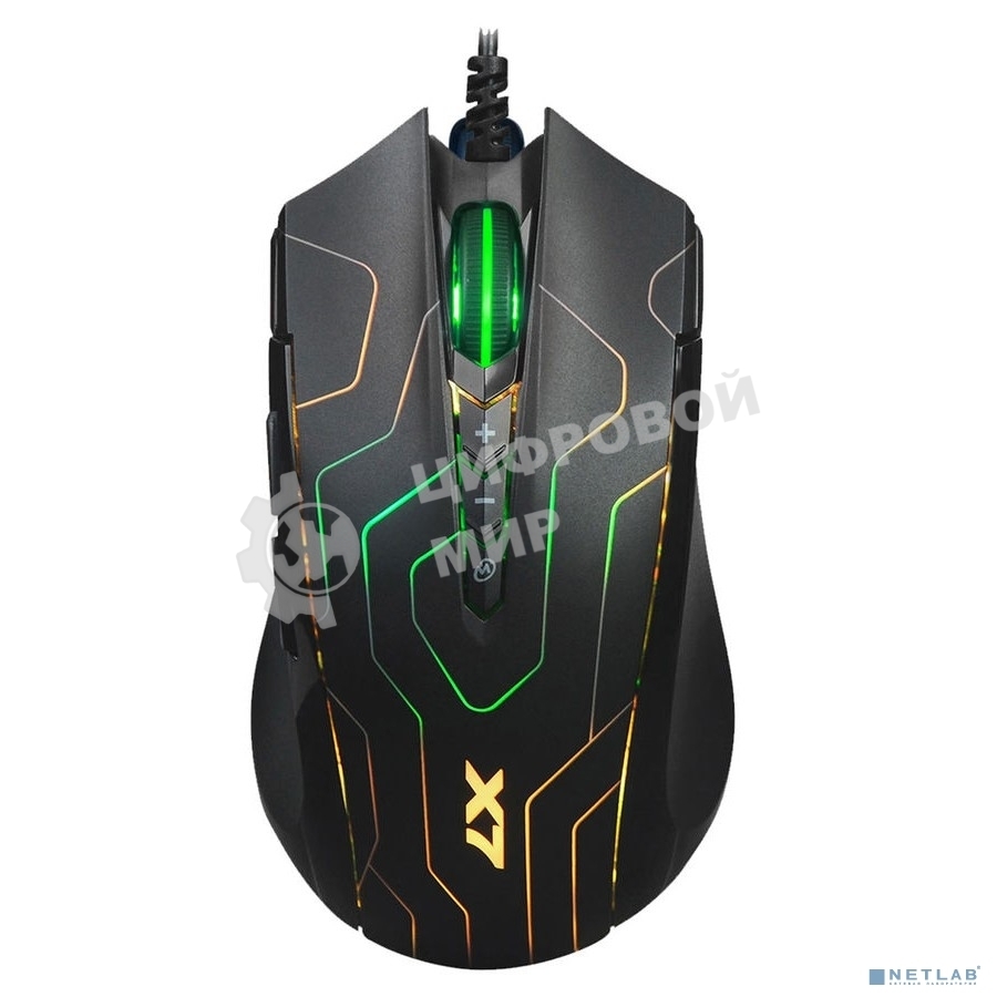 Мышь проводная A4Tech X89 Maze черный, 2400 dpi, USB, кнопки - 8