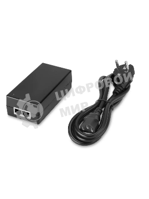 PoE-инжектор Gigabit Ethernet на 1 порт, мощностью до 65W. Совместим с оборудованием PoE IEEE 802.3af/at/bt. Мощность PoE на порт - до 65W. Напряжение PoE - 52V(конт. 1,2,4,5(+), 3,6,7,8(-)). Порты: вх. - 1 x RJ45(10/100/1000 Base-T), вых. 1 x RJ45(10/100/1000 Base-T, PoE 52V). Встроенная грозозащита 3kV. Питание: AC100-240V. Размеры (ШхВхГ): 60x40x120мм. Вес: 0,3кг. Рабочая температура -10...+65 гр.С