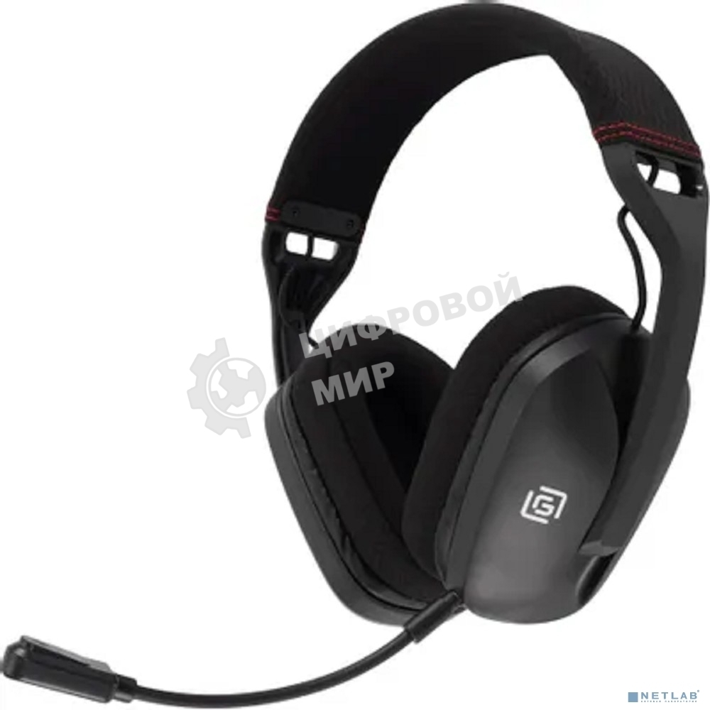 Наушники с микрофоном Оклик HS-L750G черный 1.5м накладные оголовье