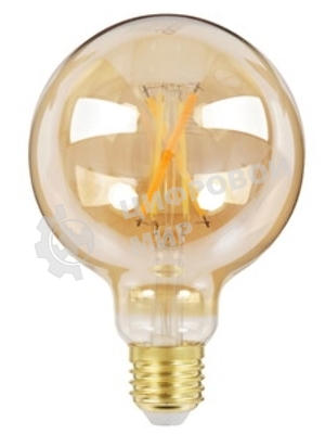 Лампа cветодиодная Gauss Smart Home Filament G95 7W 740lm 2500К E27 диммируемая LED