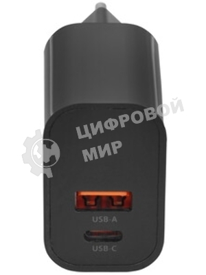 Сетевое зарядное устройство Buro BUWD1 3A PD+QC черный