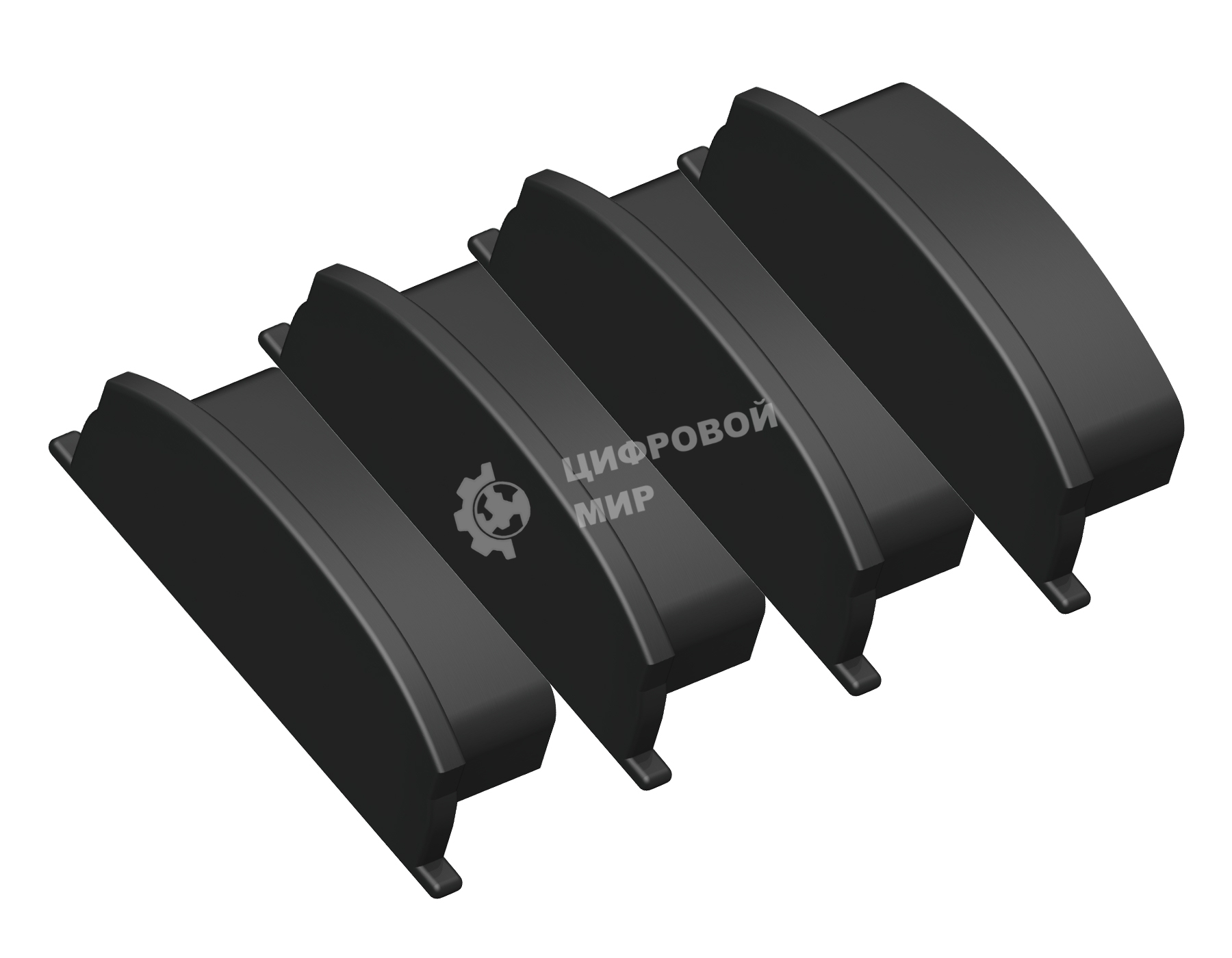 Заглушка для профиля GP8210 BK черный 18*4