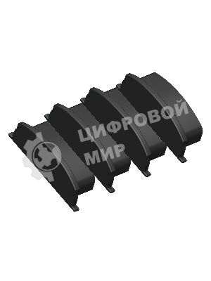Заглушка для профиля GP8210 BK черный 18*4